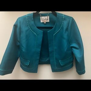 Beautiful emerald green bolero jacket Darling London size US 6